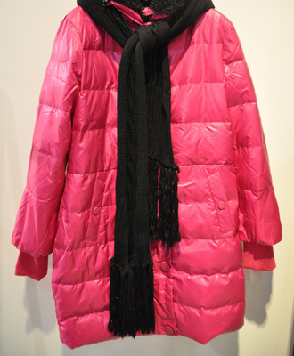 【GB-1137 歌蕾思正品羽絨服 女 中長款 修身 可拆卸圍巾】價格,廠家,圖片,女式羽絨服,麗水市飛翔鳥羽絨制品-